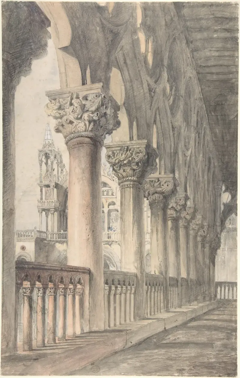 Loggian i Dogepalatset, Venedig av John Ruskin