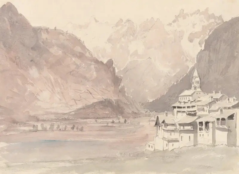 Swiss Mountain Landscape av John Ruskin