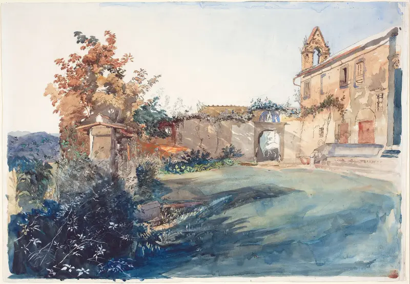 San Miniatos trädgård nära Florens av John Ruskin