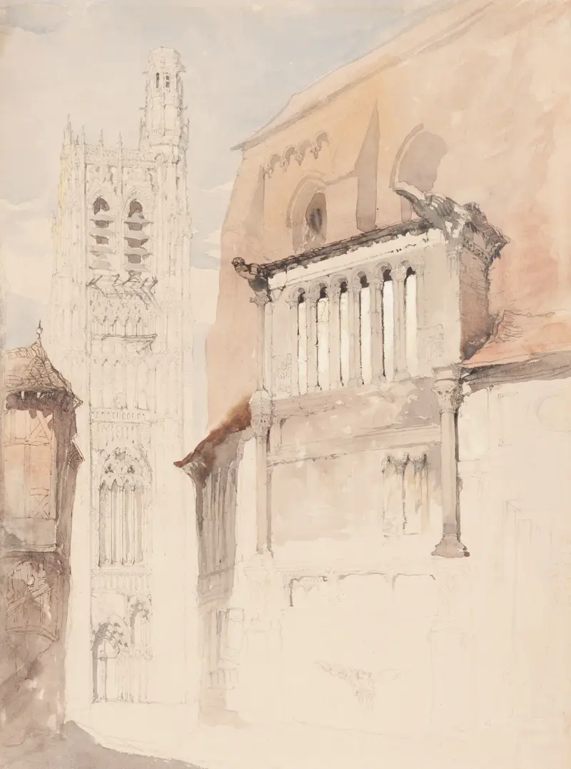 Katedralens torn i Sens av John Ruskin