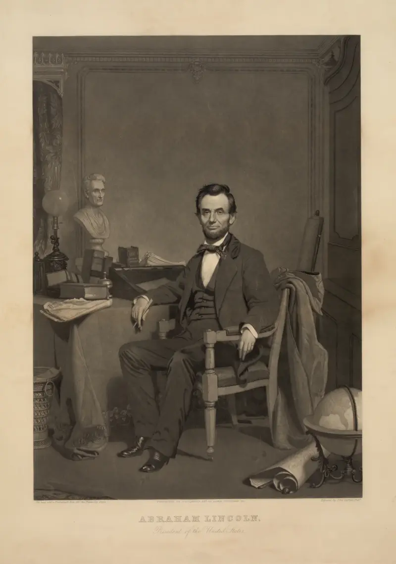 Abraham Lincoln – USA:s president – nr 2 av John Sartain