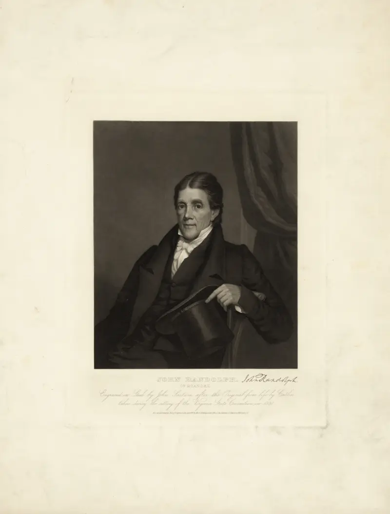 John Randolph från Roanoke av John Sartain