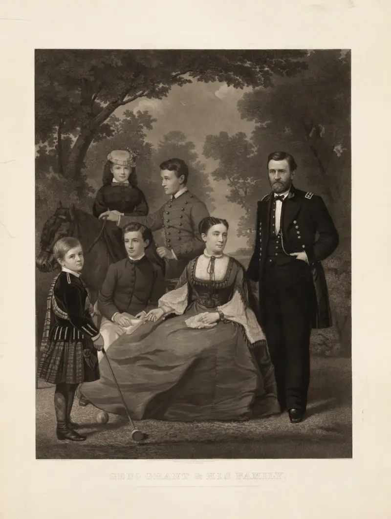 Ulysses S. Grant und seine Familie von John Sartain