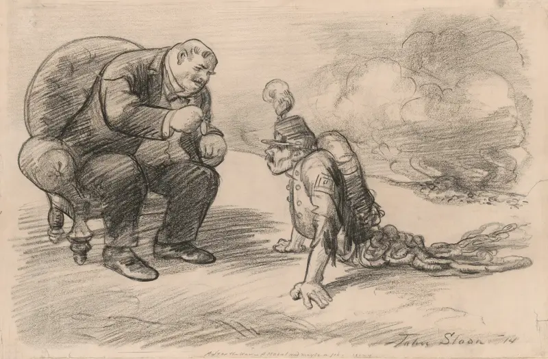 Nach dem Krieg, eine Medaille und vielleicht ein Job von John Sloan