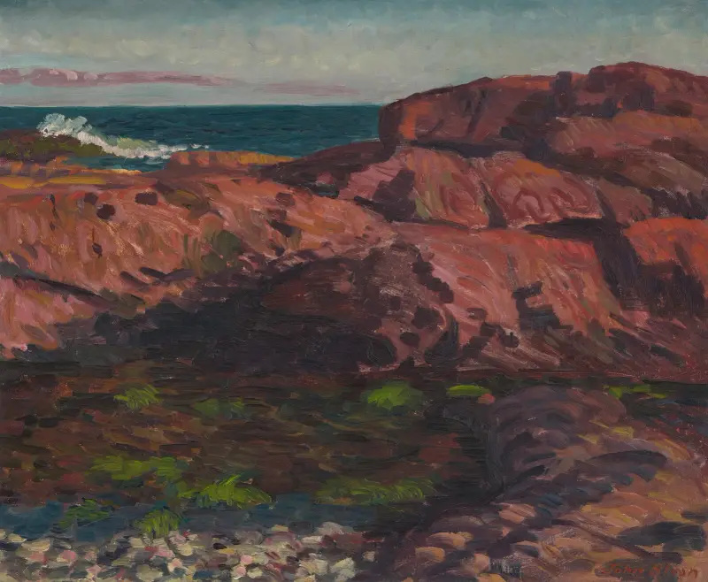 Red Rocks Afternoon-Gloucester av John Sloan