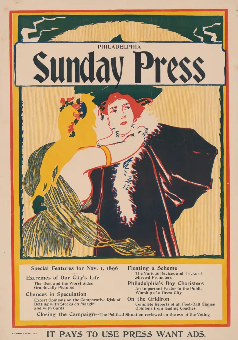 Söndagspressen. Specialerbjudanden för 1 november 1896 av John Sloan