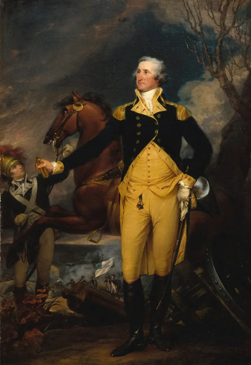 George Washington före slaget vid Trenton av John Trumbull