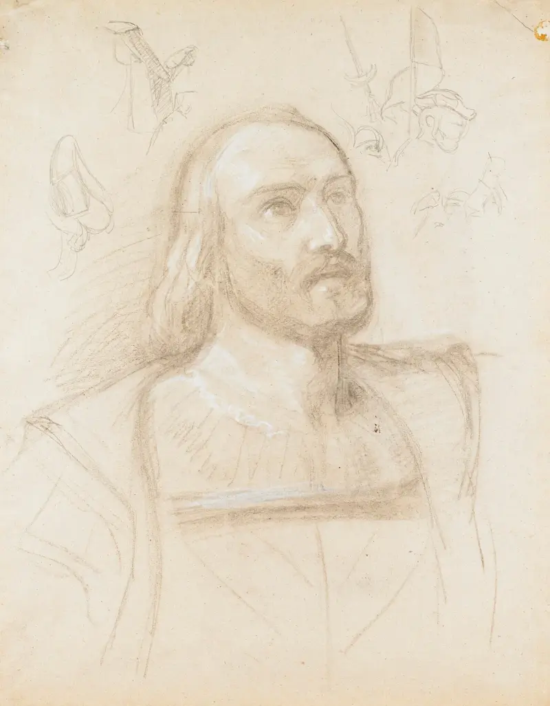 Study for ‘Landing of Columbus’ av John Vanderlyn