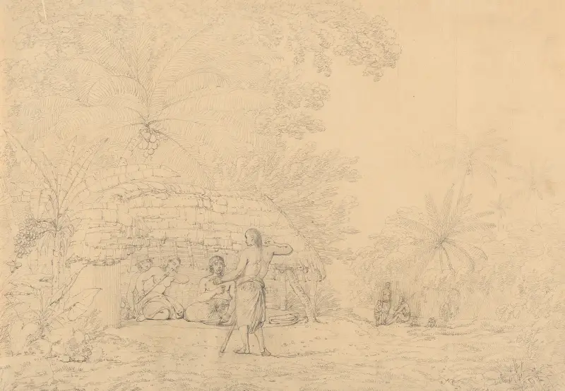 Pohled v Annamooka, John Webber