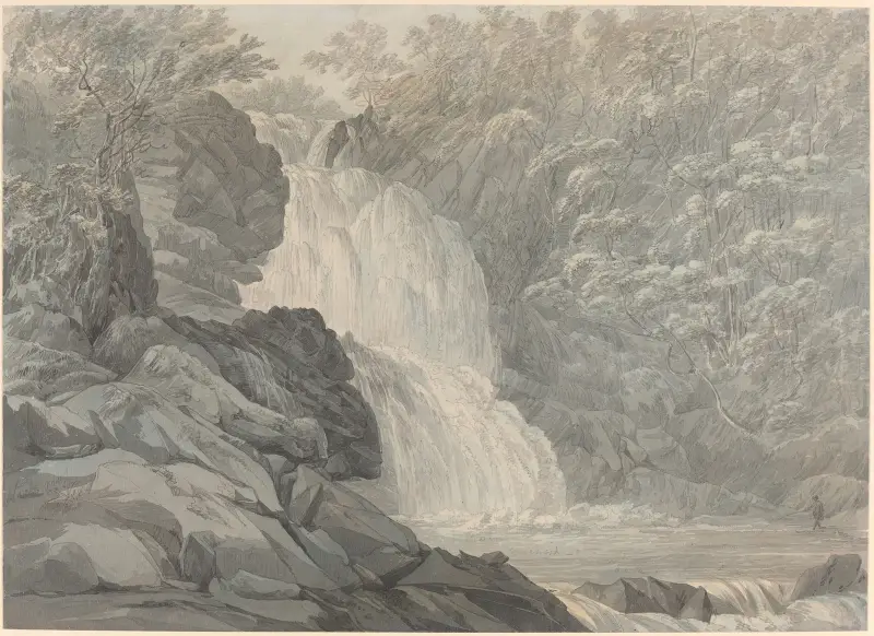 Mawddach-Wasserfälle bei Dolgelly von John Webber