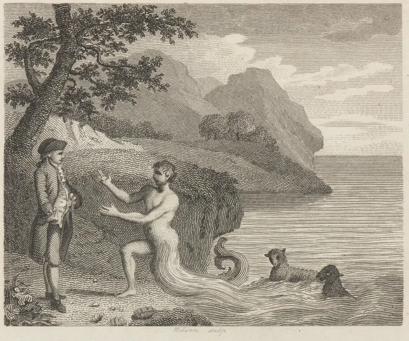 Fabel XXXIII. Der Höfling und Proteus von John Wootton