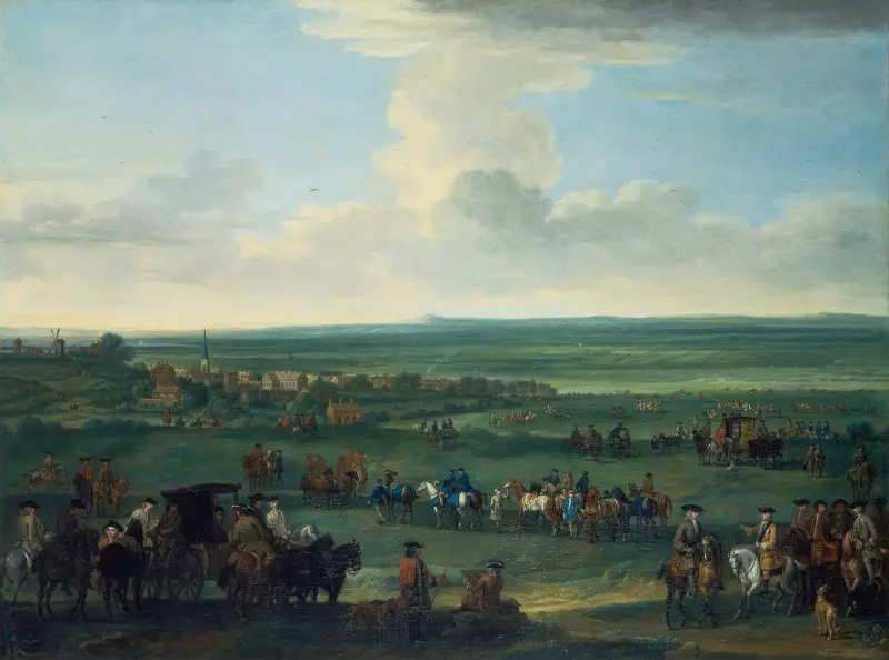Georg I vid Newmarket, 4 eller 5 oktober 1717 av John Wootton