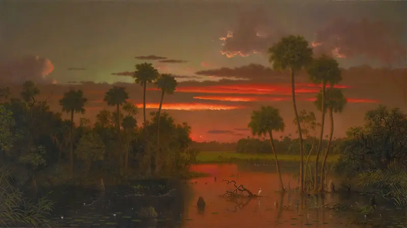 Der große Florida-Sonnenuntergang von Martin Johnson Heade