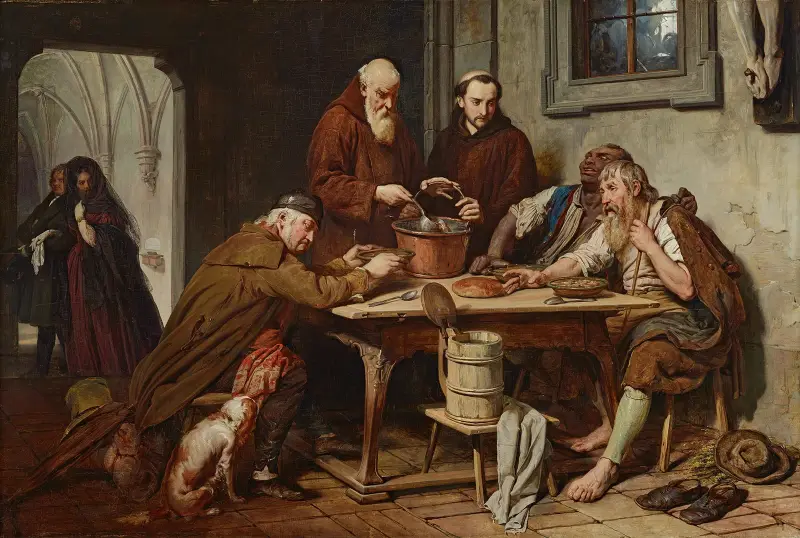 Die Klostersuppe av Josef Danhauser