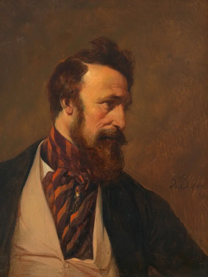 Franz von Schober (Dichter, Librettist und Schauspieler) av Josef Danhauser