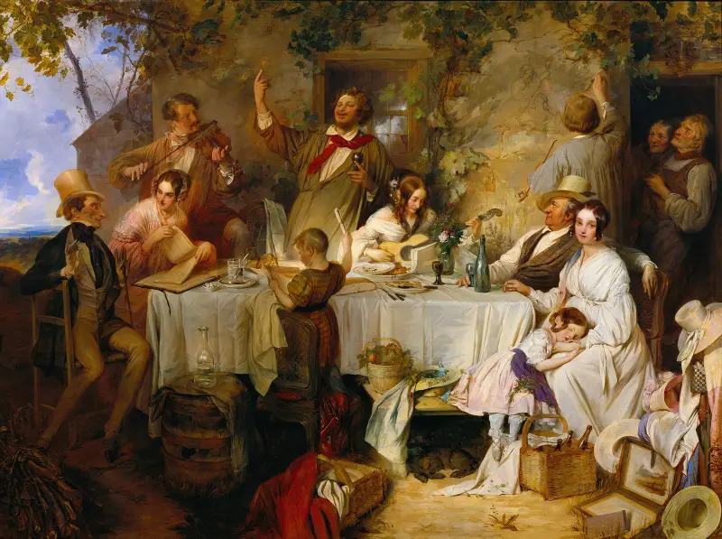 Wino, kobiety i śpiew, Josef Danhauser