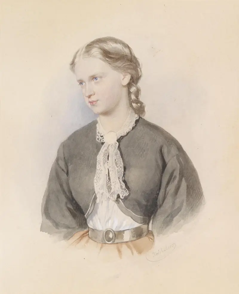 Bildnis eines blonden Mädchens von Josef Kriehuber