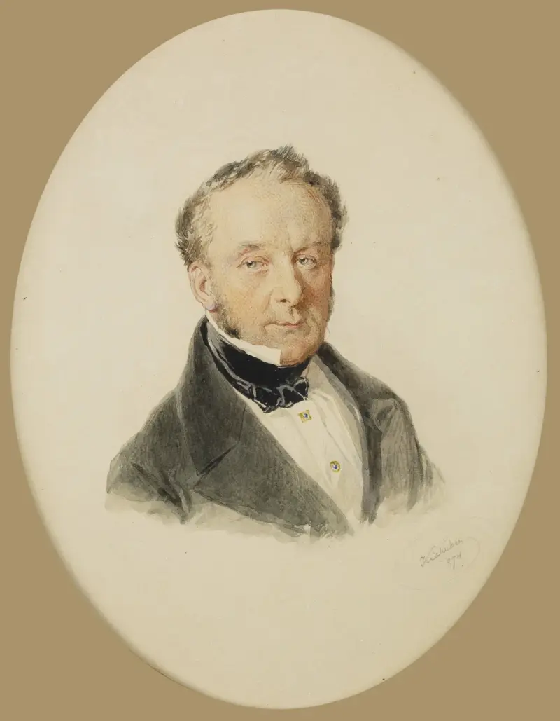 Herrenportrait av Josef Kriehuber