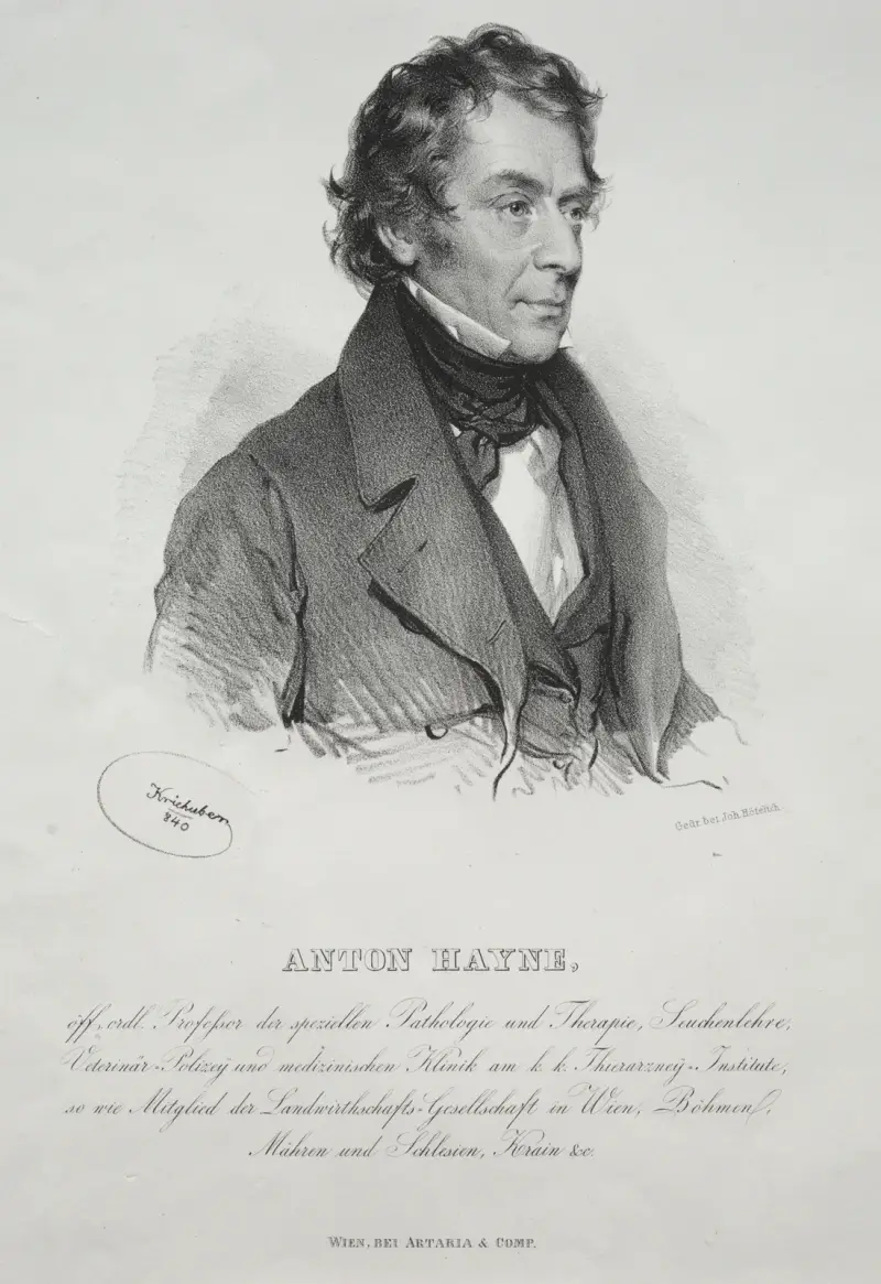 Portrait of Dr. Anton Hayne av Josef Kriehuber