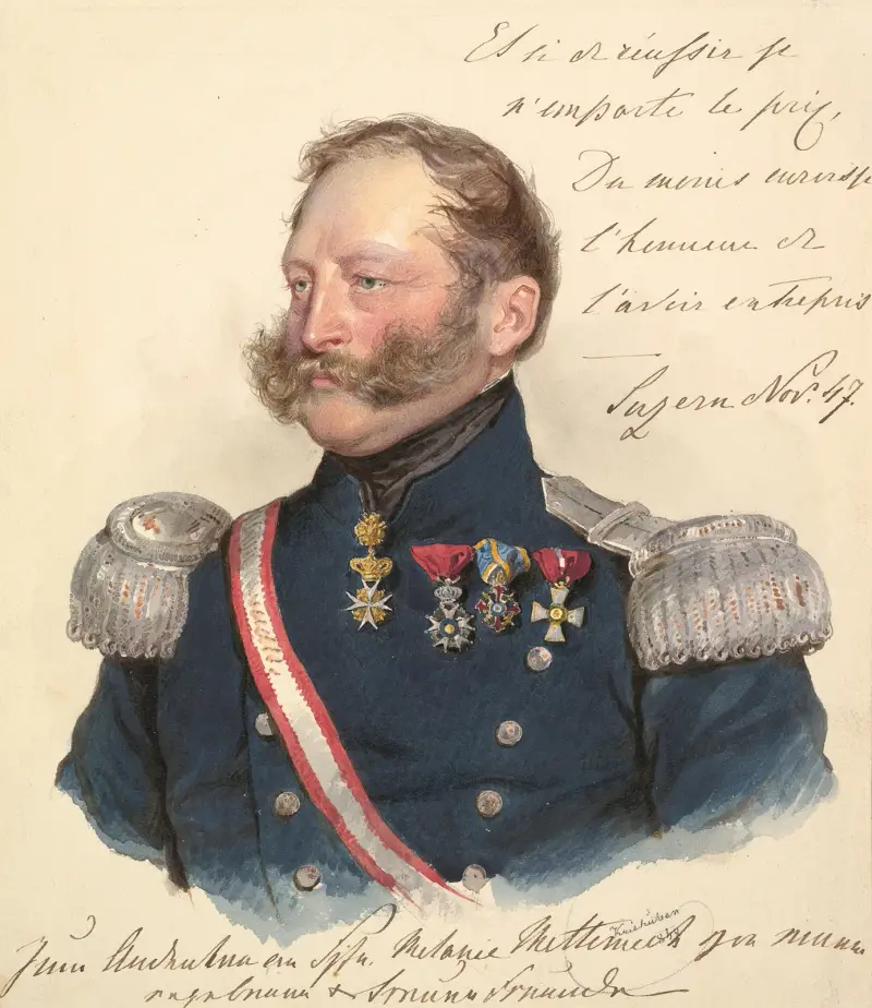 Prins Friedrich av Schwarzenberg av Josef Kriehuber