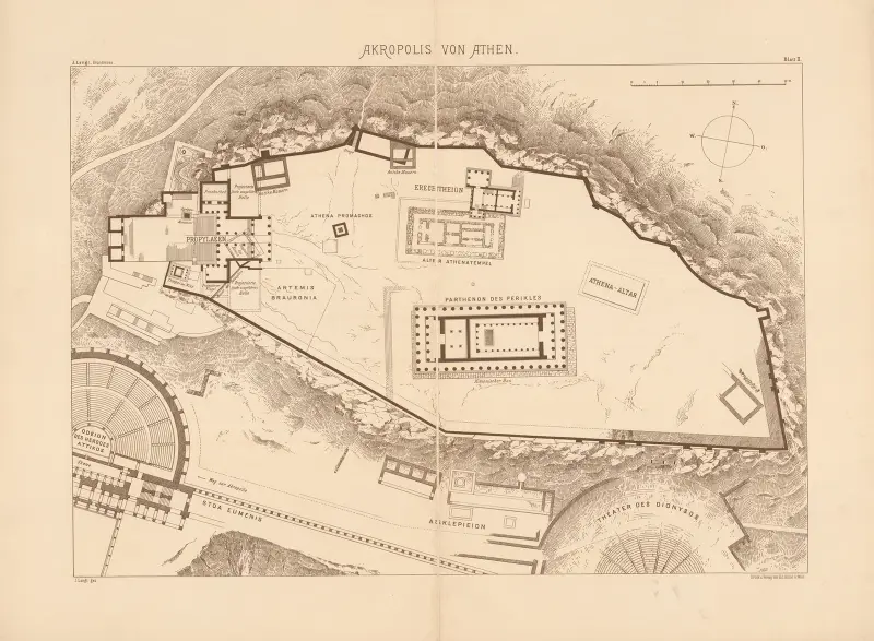 Akropolis von Athen av Josef Langl
