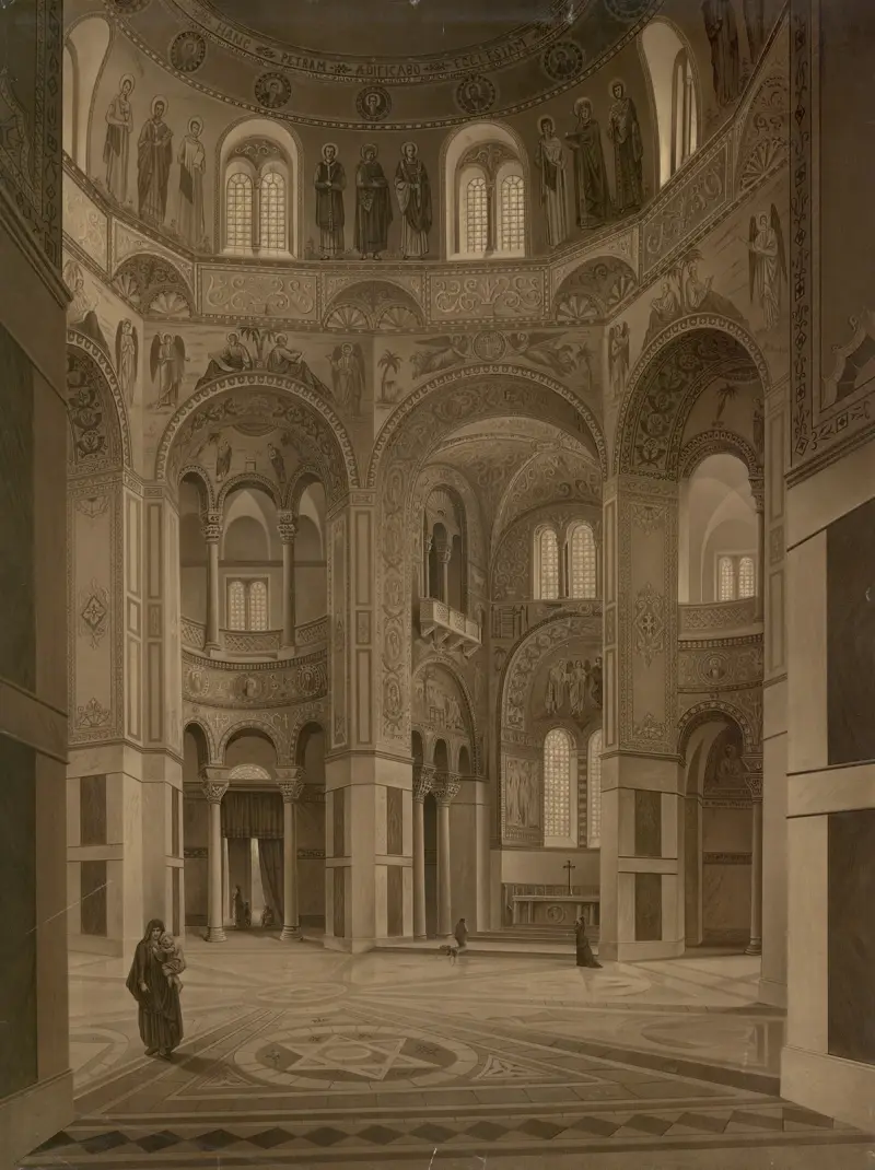 Basilikan San Vitale i Ravenna av Josef Langl