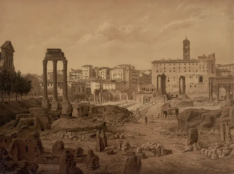 Forum Romanum, 1883 av Josef Langl
