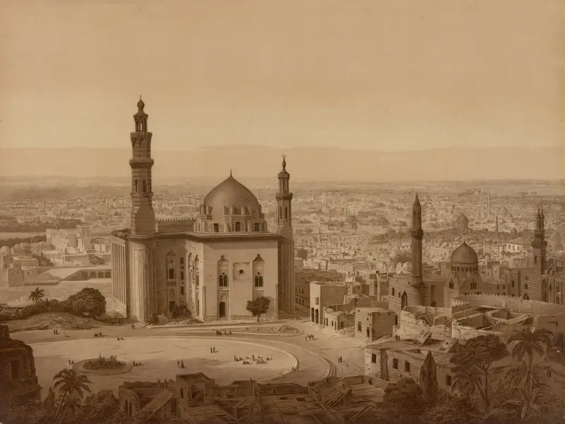 Sultan Hassans moské-madrasa, Kairo av Josef Langl