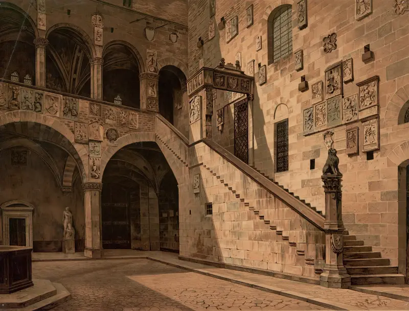 Palazzo del Bargello, Florence av Josef Langl
