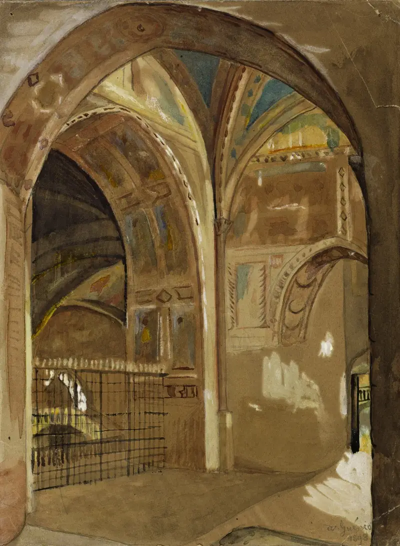 Innenansicht der Kirche Saint-François d'Assise von Arthur-Joseph Gueniot