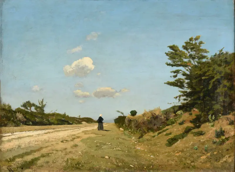 Från Saint-Privé till Bléneau. Minne från Yonne av Henri-Joseph Harpignies