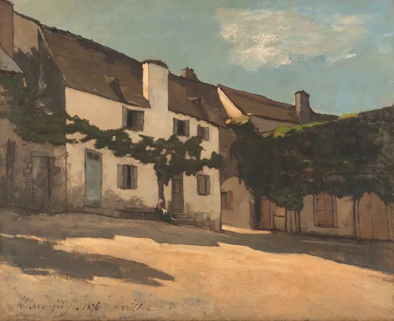 Haus in Hérisson von Henri-Joseph Harpignies