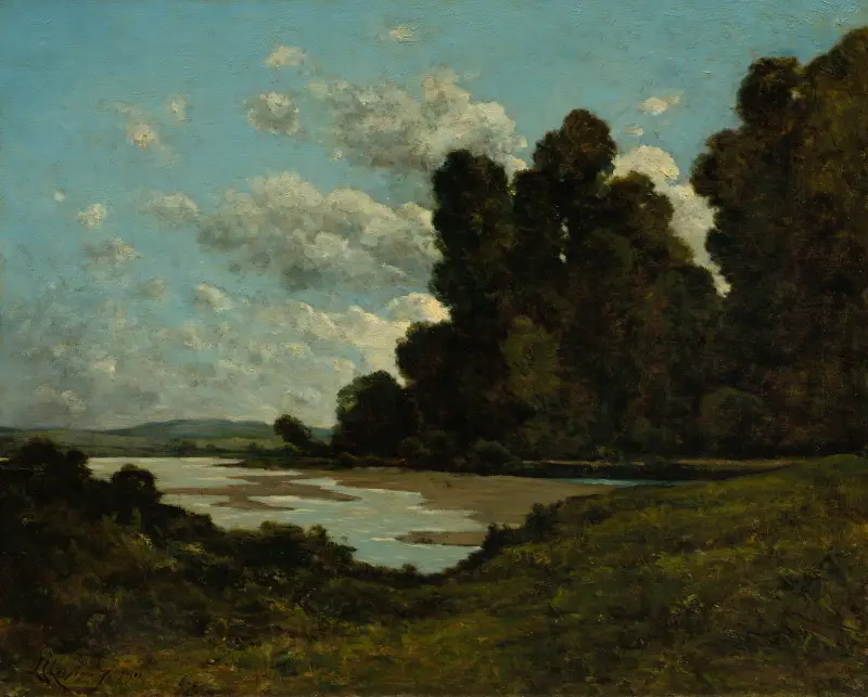 Die Loire bei Nevers von Henri-Joseph Harpignies