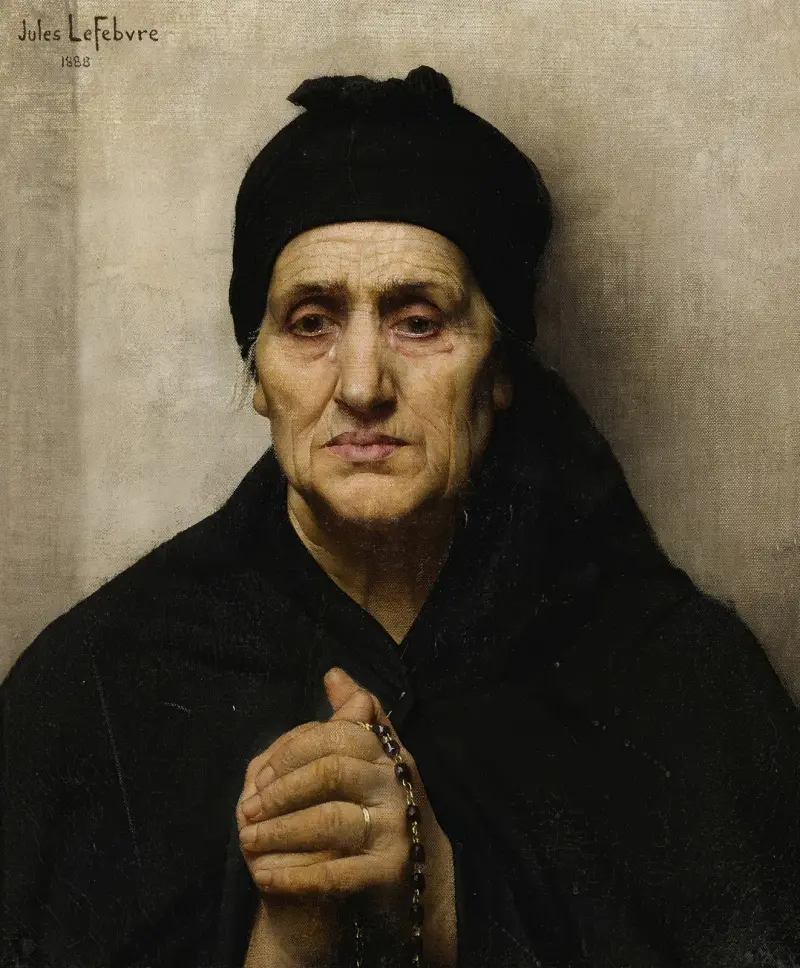 Eine ältere Griechin von Jules Joseph Lefebvre