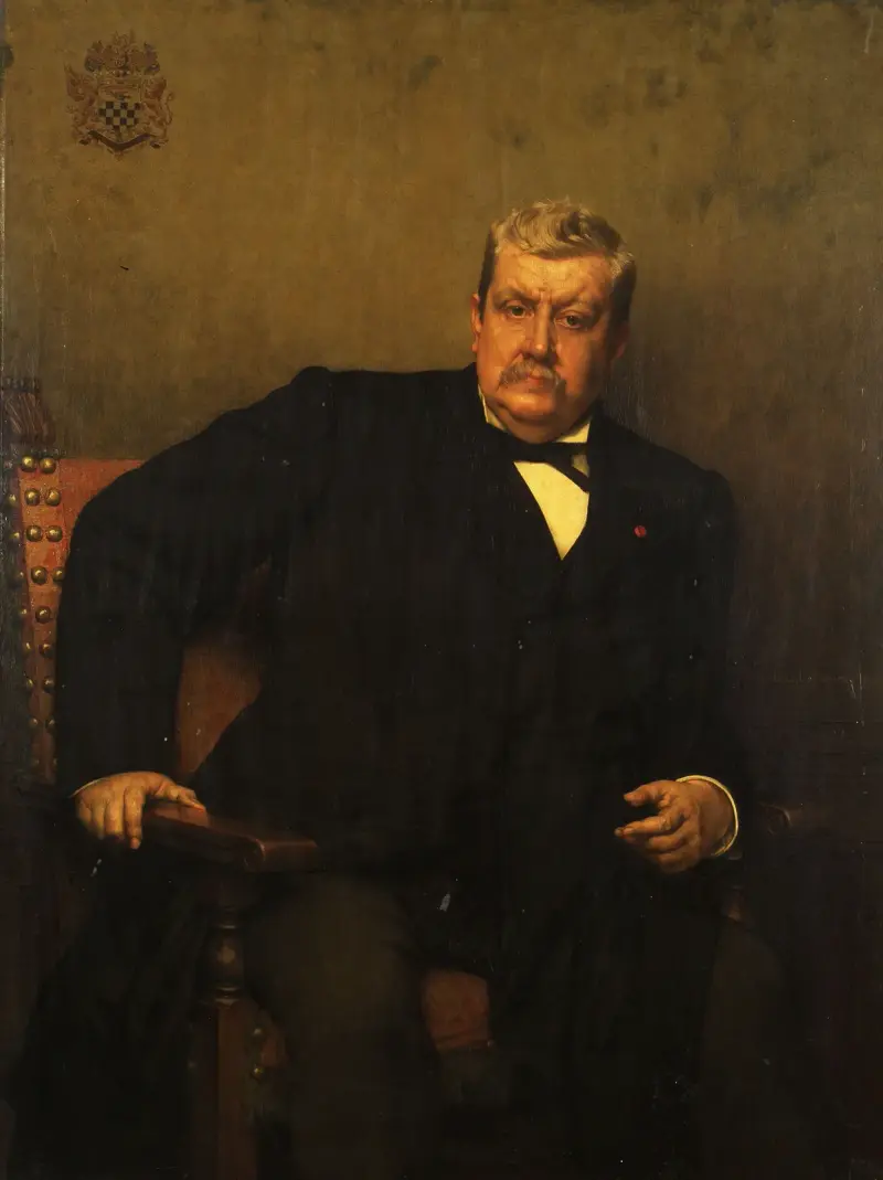Porträtt av greve Oswald de Kerchove de Denterghem av Jules Joseph Lefebvre