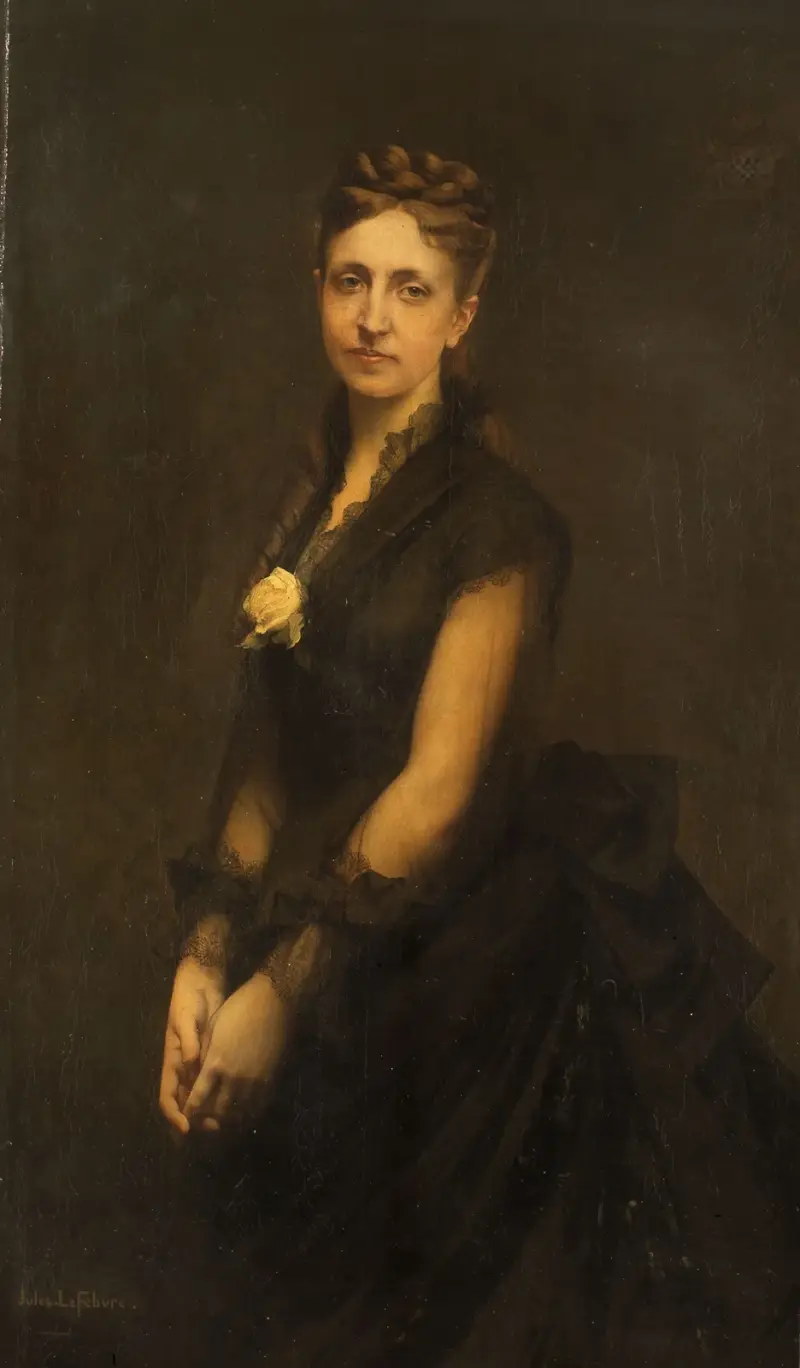 Porträtt av grevinnan Oswald de Kerchove de Denterghem av Jules Joseph Lefebvre