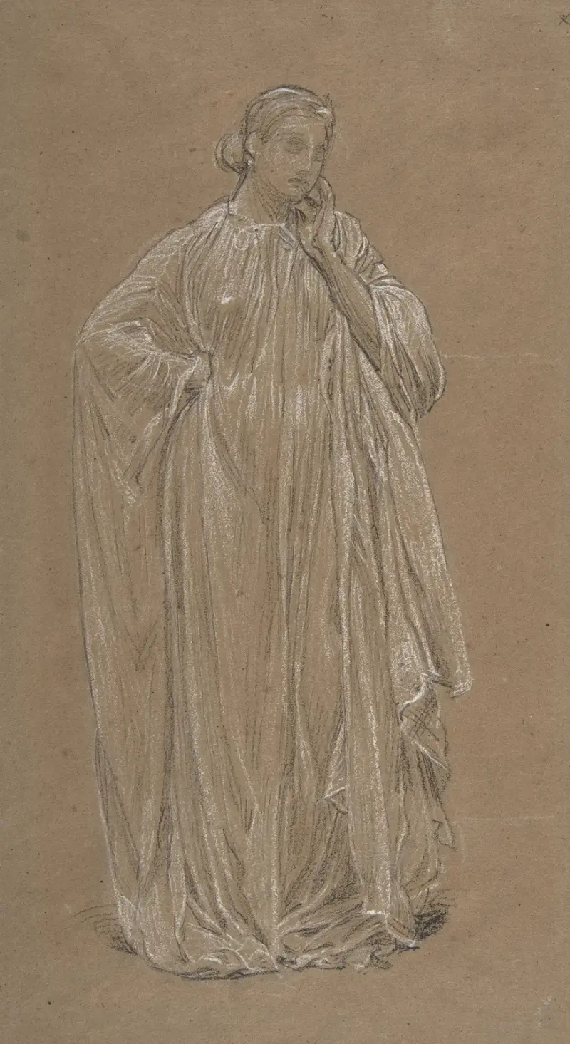 Draperte Modell von Albert Joseph Moore