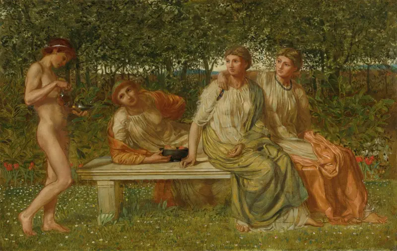 Der Marmorsitz von Albert Joseph Moore
