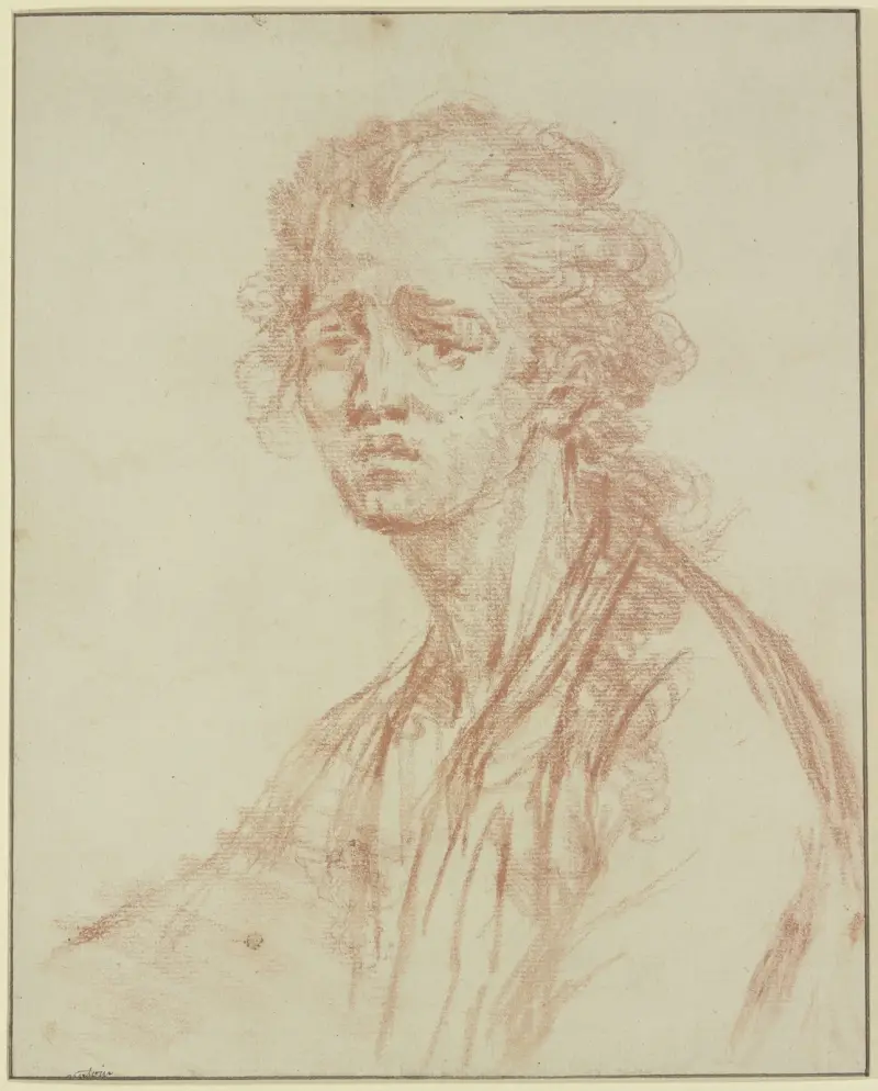Bust of a man av Charles-Joseph Natoire