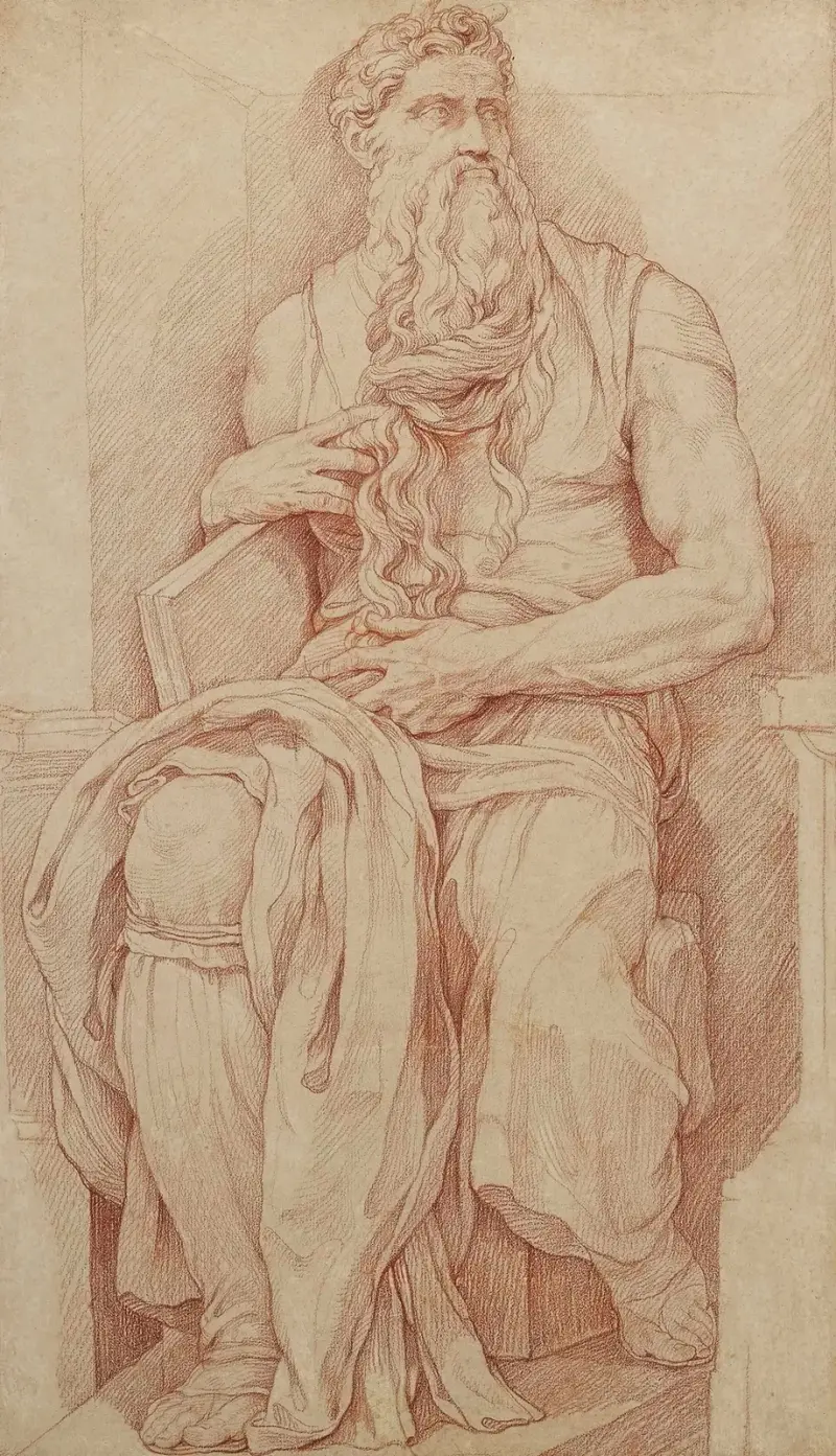 Moses nach Michelangelo von Charles-Joseph Natoire