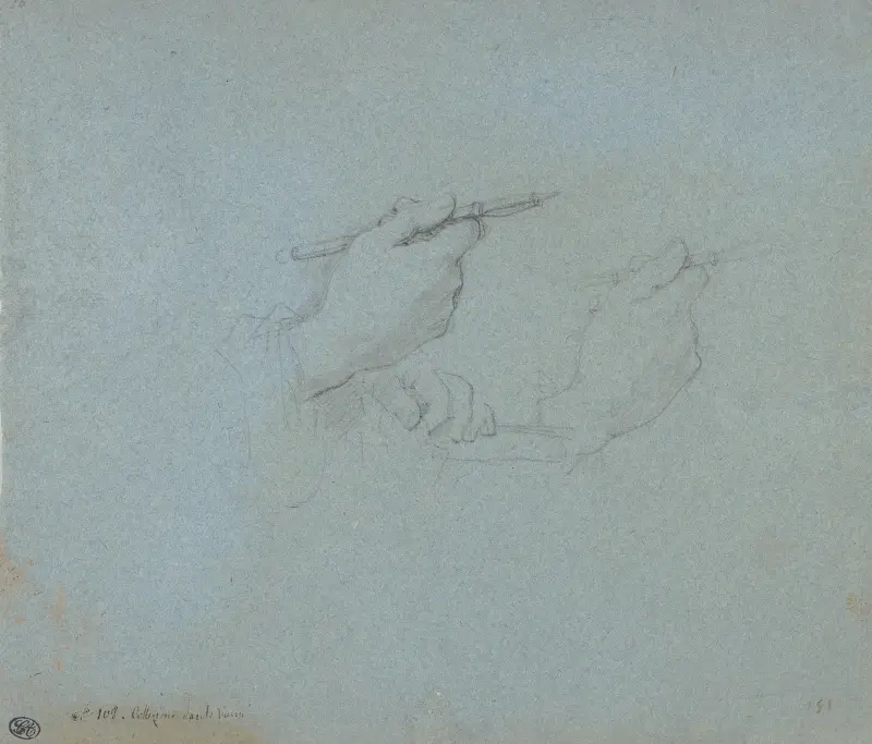 Studie von Händen von Charles-Joseph Natoire
