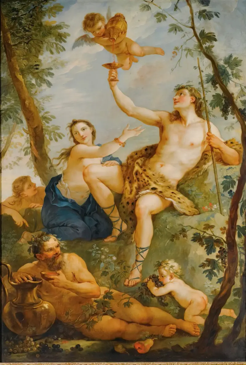 Bacchus triumf av Charles-Joseph Natoire