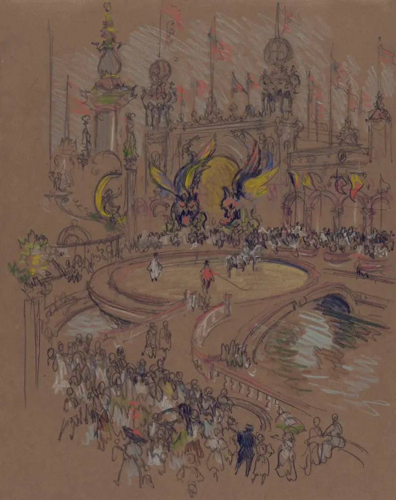 Coney Island av Joseph Pennell