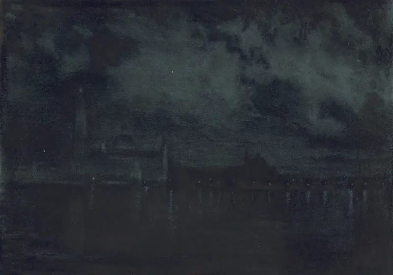 Palace at night av Joseph Pennell