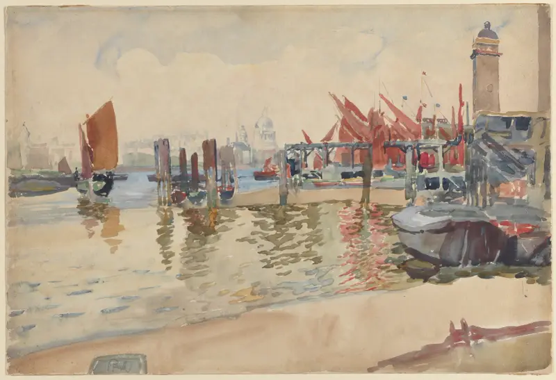 Vy över London av Joseph Pennell