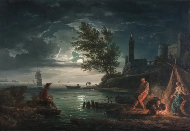 Die vier Tageszeiten – Die Nacht von Claude-Joseph Vernet