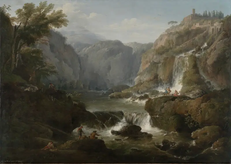 Vattenfallen vid Tivoli av Claude-Joseph Vernet