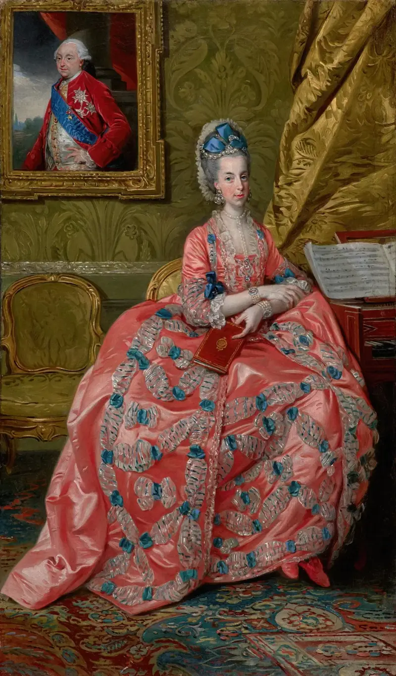 Porträtt av ärkehertiginnan Maria Amalia av Österrike, hertiginna av Parma av Johan Joseph Zoffany