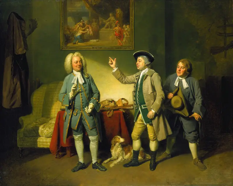 Scen ur ”Love in a Village” av Johan Joseph Zoffany
