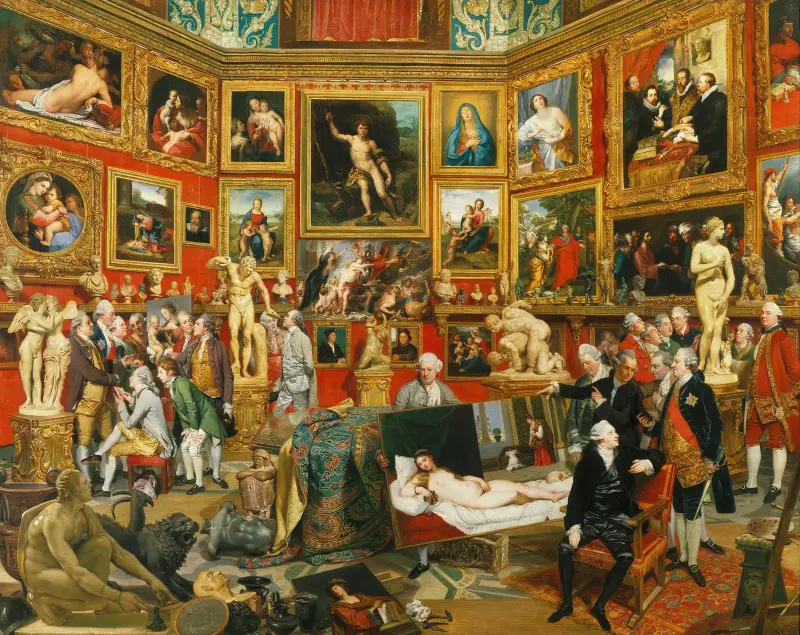 Tribunan i Uffizi av Johan Joseph Zoffany